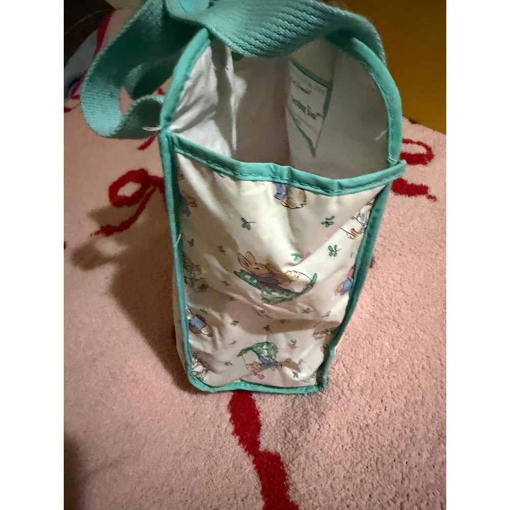 Vintage Peter Rabbit Enfamil Insulated Bottle Lunch Bag Blue Beatrix Potter 11x9